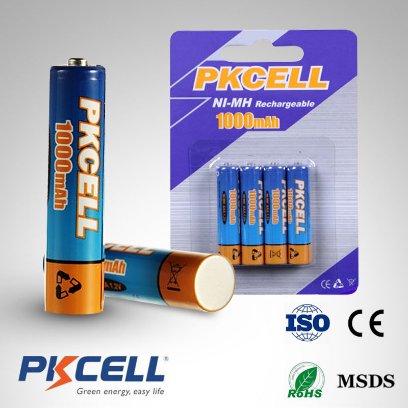 Pkcell Ni-Mh AAA 1000mAh 1.2V 4pcs pack