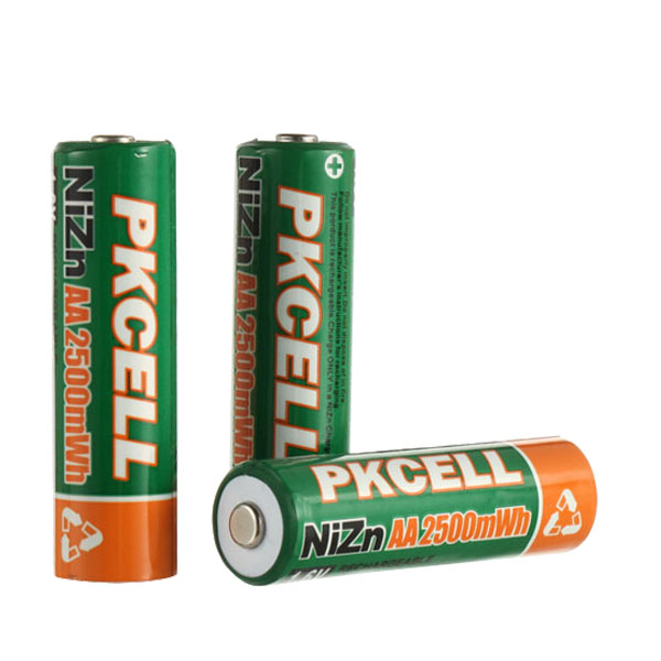 Pkcell Ni-Zn Rechargeable Battery AA 2500Mah 1.6V 4pcs pack