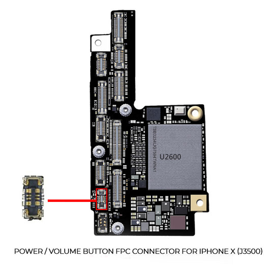 iPhone X J3500 Power Volume Button FPC Connector