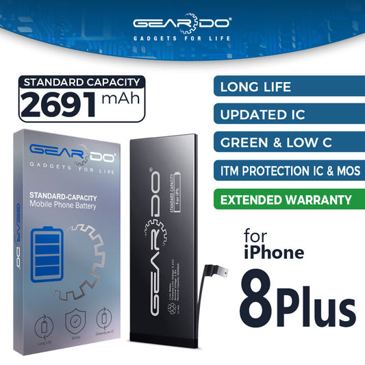 Premium Geardo Battery Standard Capacity 2691mAh for iPhone 8 Plus