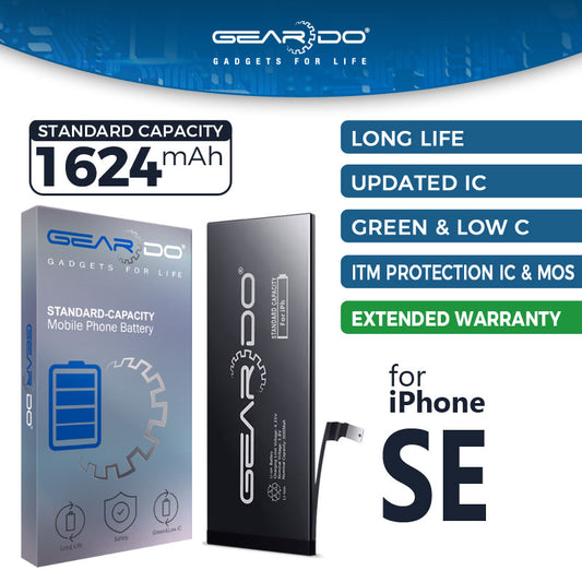 Premium Geardo Battery Standard Capacity 1624mAh for iPhone SE