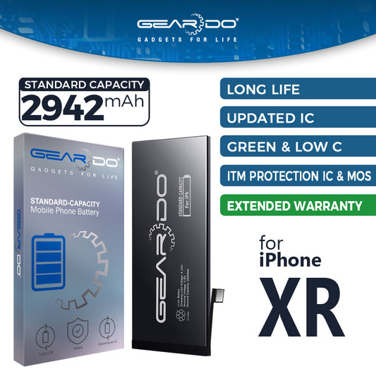 Premium Geardo Battery Standard Capacity 2942mAh for iPhone XR