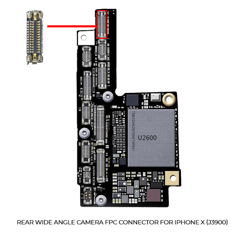 iPhone X J3900 Rear Wide Angle Camera FPC Connector