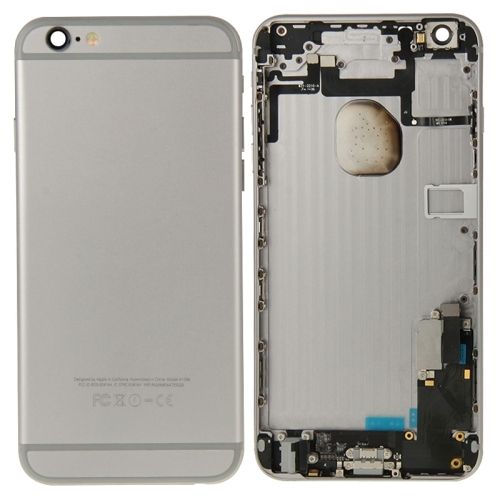 Back Housing with Parts For iPhone 6 Plus - Black
