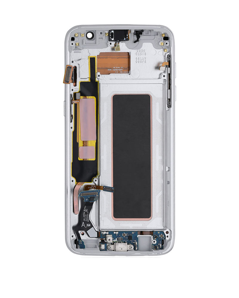 LCD Digitizer Screen Assembly With Frame Service Pack for Galaxy S7 Edge G935 - Silver