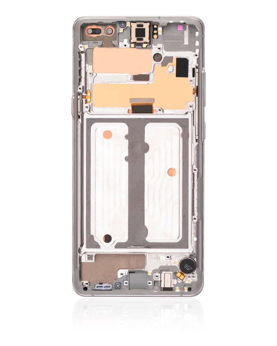 LCD Digitizer Screen Assembly with Frame Service Pack for Galaxy S10 5G G977 - Crown Silver