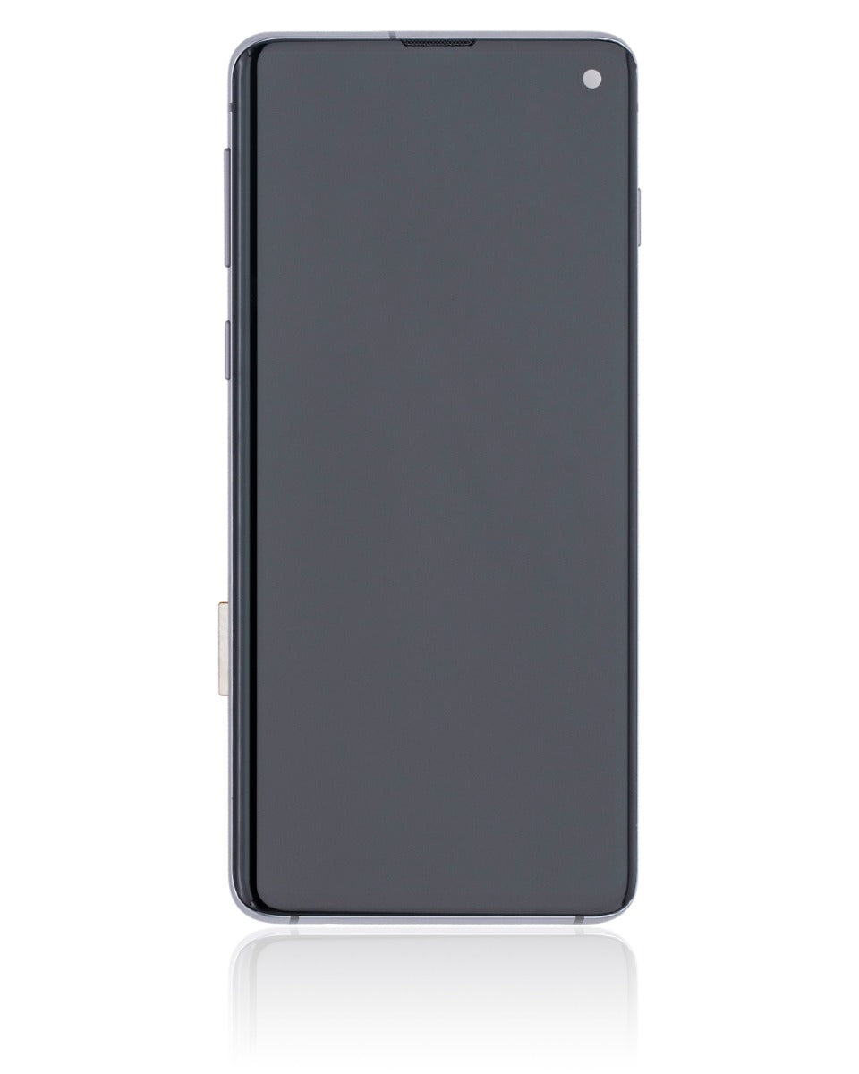 LCD Digitizer Screen Assembly with Frame Service Pack for Galaxy S10 G973 - Prism White
