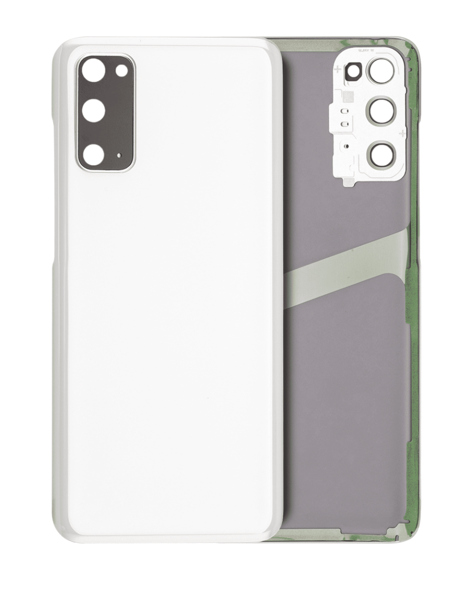 Back Battery Cover Glass Replacement With Camera Lens for Galaxy S20/ S20 5G G981 - Cloud White