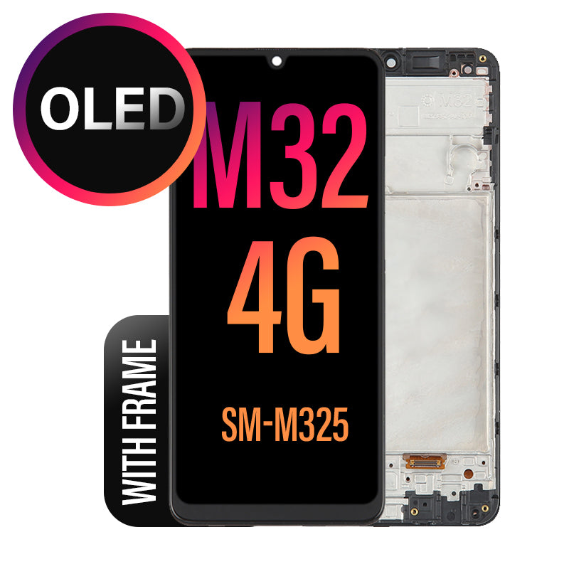LCD Touch Screen Assembly with Frame For Galaxy M32 4G - OLED