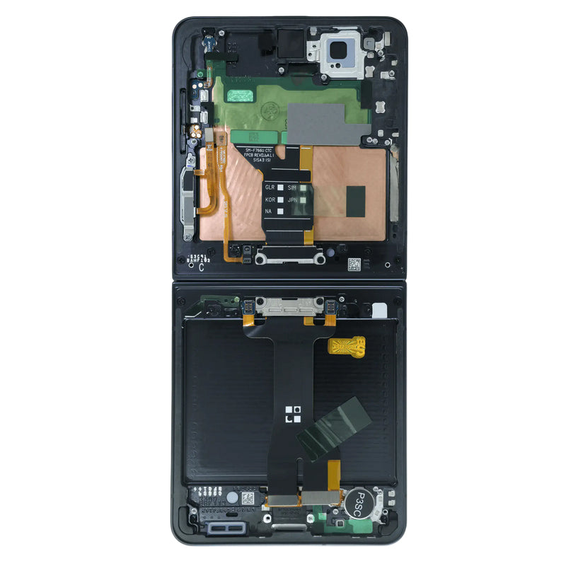 LCD Digitizer Screen Assembly With Frame Service Pack for Galaxy Z Flip7 5G - Black