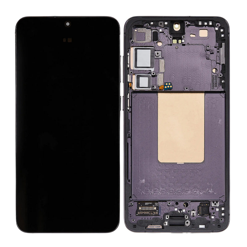 Screen Replacement Assembly with Frame For Galaxy S24 Plus - As New- Onyx Black