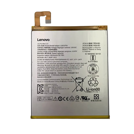Battery Replacement for Lenovo Tab4 8 TB-8504N/ TB-8504X/ TB-8504F/ TAB4 8 Plus TB-8704F L16D1P34