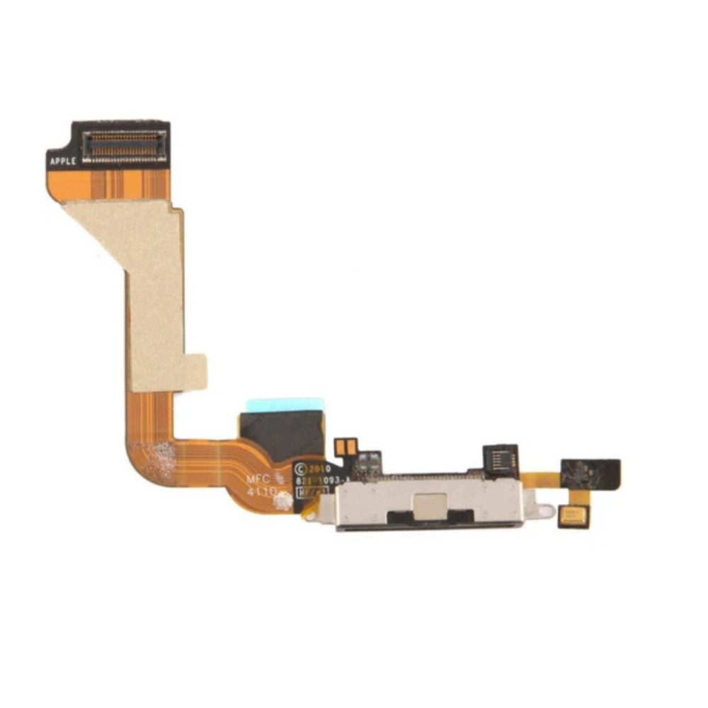 Charging Port Flex Cable with Mic For iPhone 4 - White