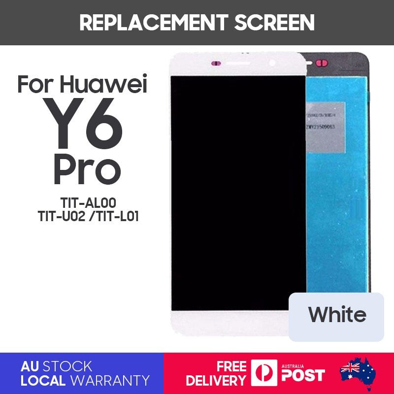 New Replacement LCD Display Touch Screen for Huawei Y6 Pro-White