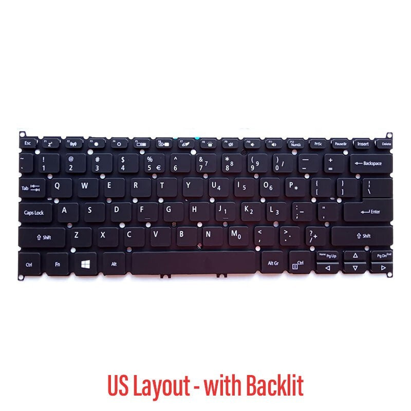 Laptop Keyboard for Acer Spin 5 SF114-32 SP513-51 SP513-52N US With Backlit