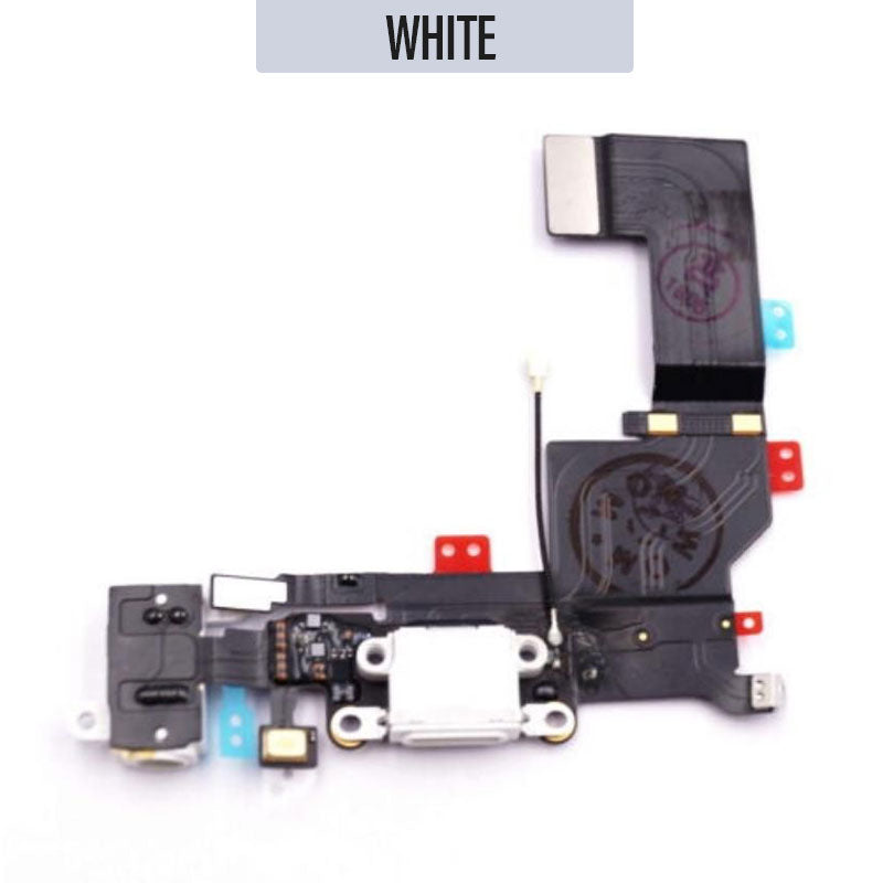 Charging Port Flex Cable For iPhone SE - White
