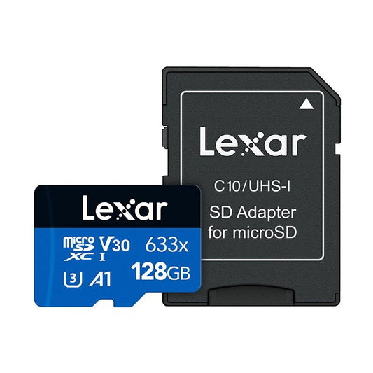 Lexar 633x MicroSD Card with Adapter 128 GB