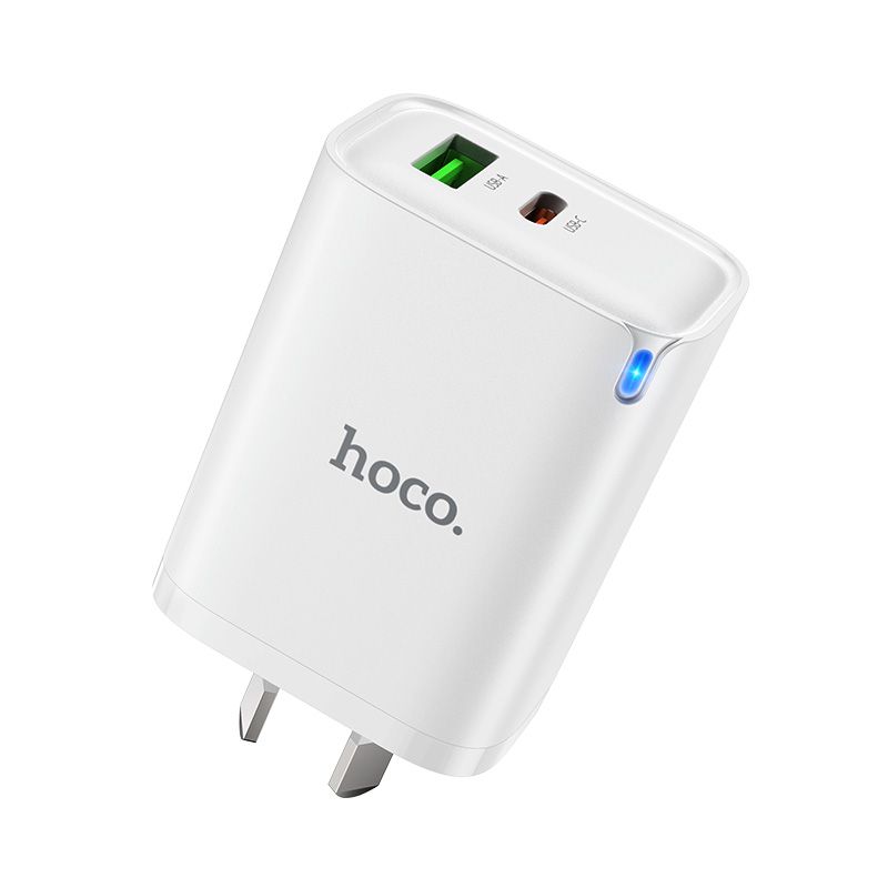Hoco 30W Fast Charging Wall Charger Adaptor USB-C + USB-A DNU3