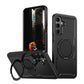 Rotative Ring Stand Armour Case for Galaxy A37 5G - Black