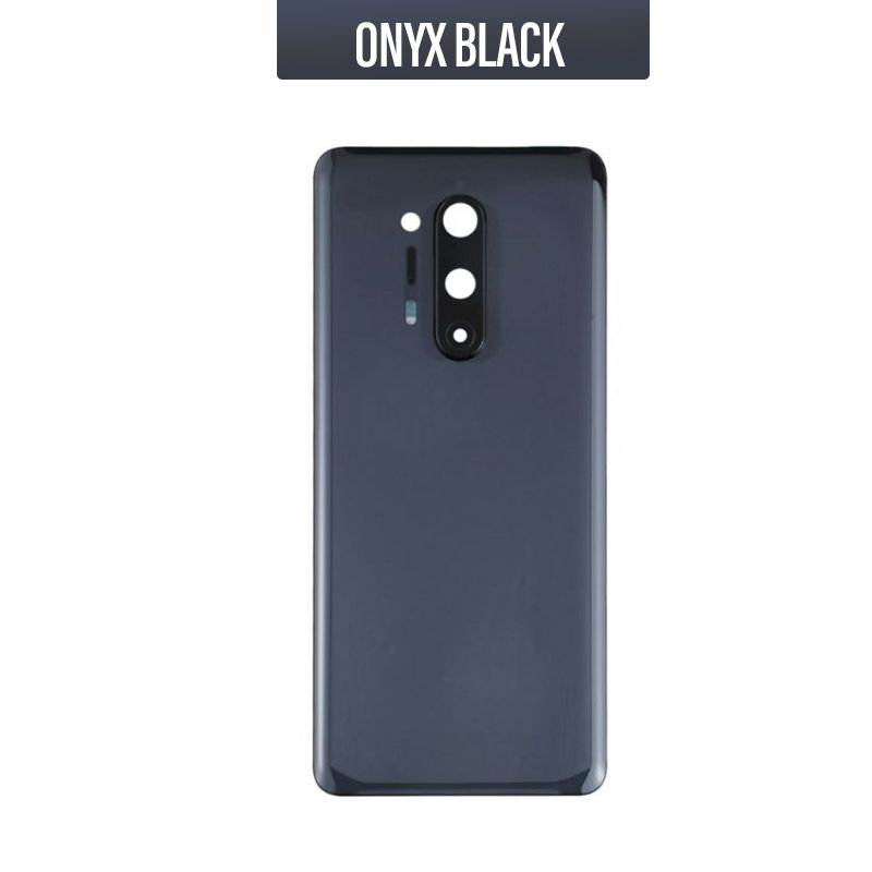 Back Glass Cover with Camera Lens For OnePlus 8 Pro - Onyx Black