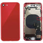 Back Housing with Small Parts For iPhone 8 - Red