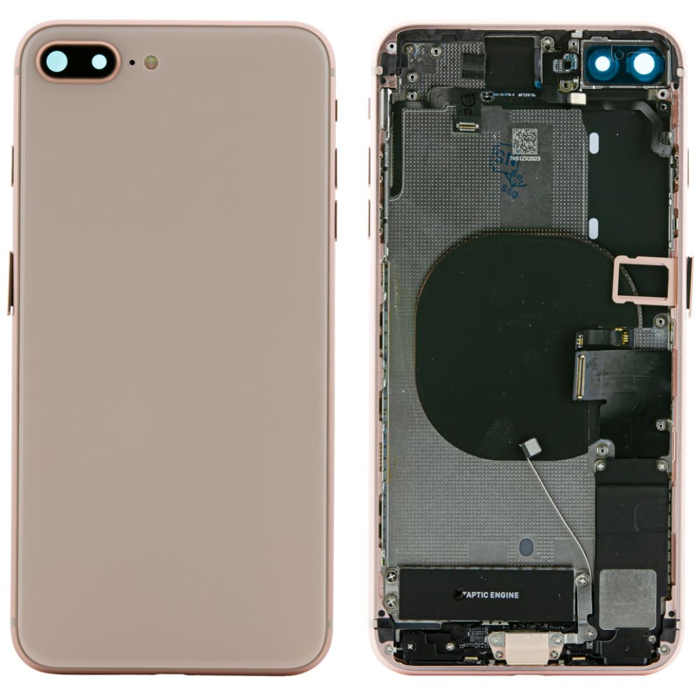 Back Housing with Small Parts For iPhone 8 Plus - Gold