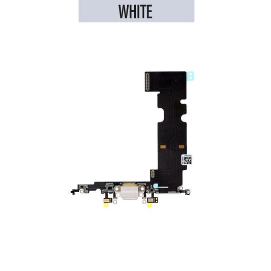 Charging Port Flex Cable For iPhone 8 Plus - White