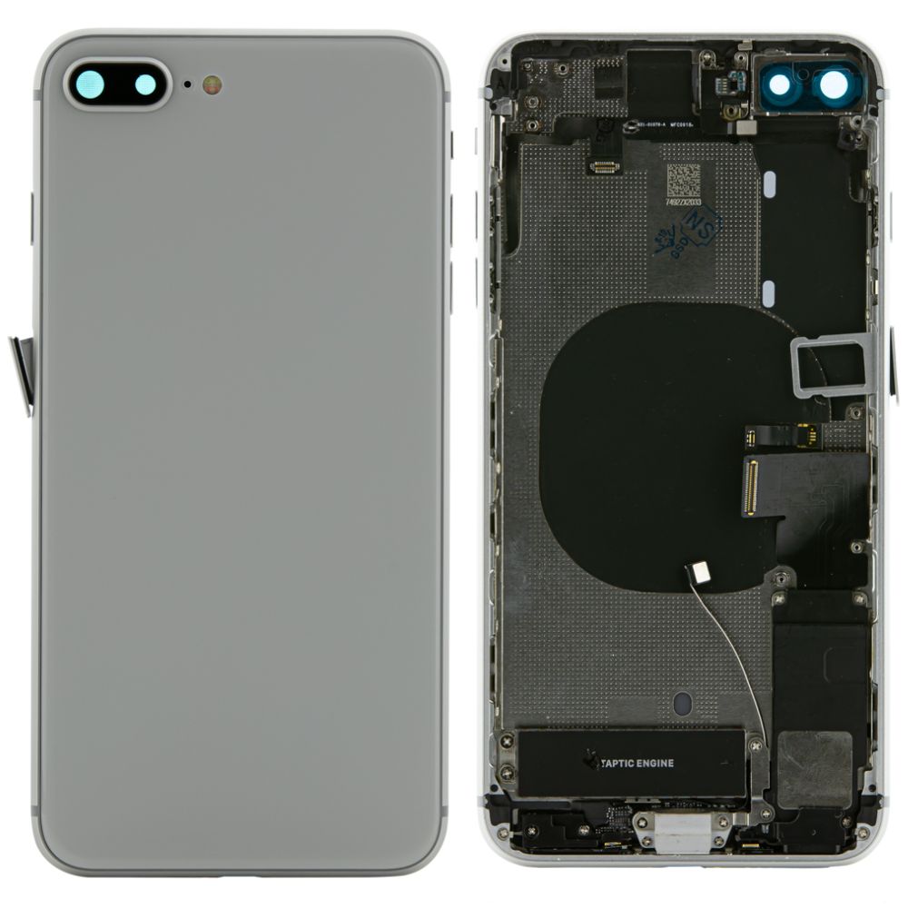 Back Housing with Small Parts For iPhone 8 Plus - White