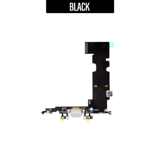 Charging Port Flex Cable For iPhone 8 Plus - Black