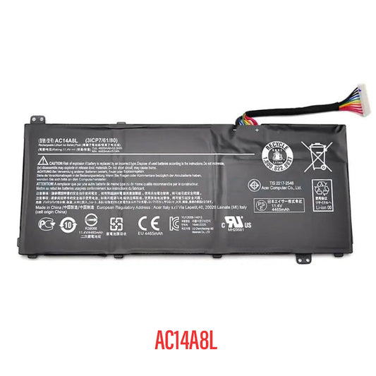 Acer AC14A8L Battery Replacement 52.5Wh 4.6Ah