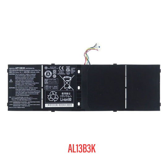 Acer AL13B3K Battery Replacement 53Wh 3.6Ah