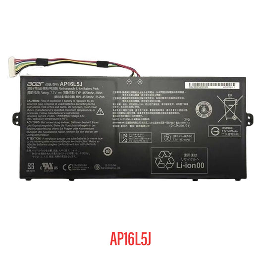 Acer AP16L5J Battery Replacement 46.7Wh 3.5Ah