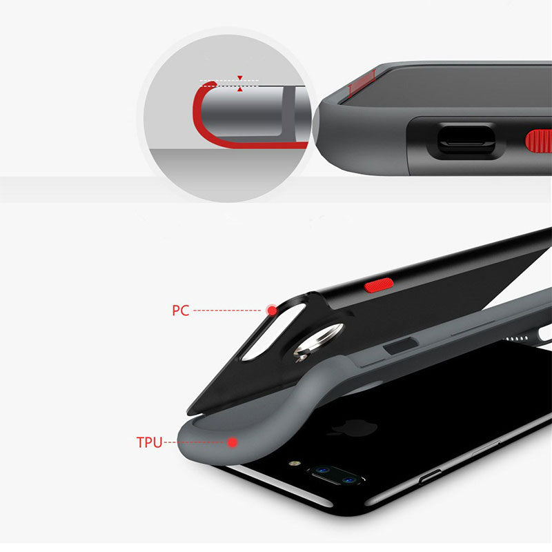 Baseus Magnetic Ring Case Cover For iPhone 7/ 8/ SE 2020/ SE 2022- Red