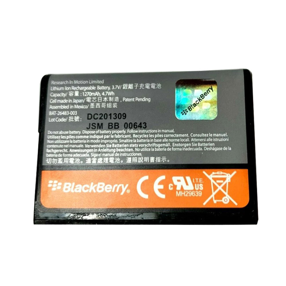 Battery replacement for Blackberry Torch 9800/ Torch 2 9810