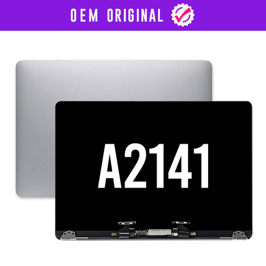 OEM Original LCD Screen Display Assembly Replacement for MacBook Pro Retina 16'' A2141 (2019)-Silver