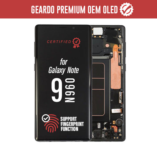 Geardo Premium OEM OLED LCD Touch Screen Assembly + Frame Replacement For Galaxy Note 9 N960