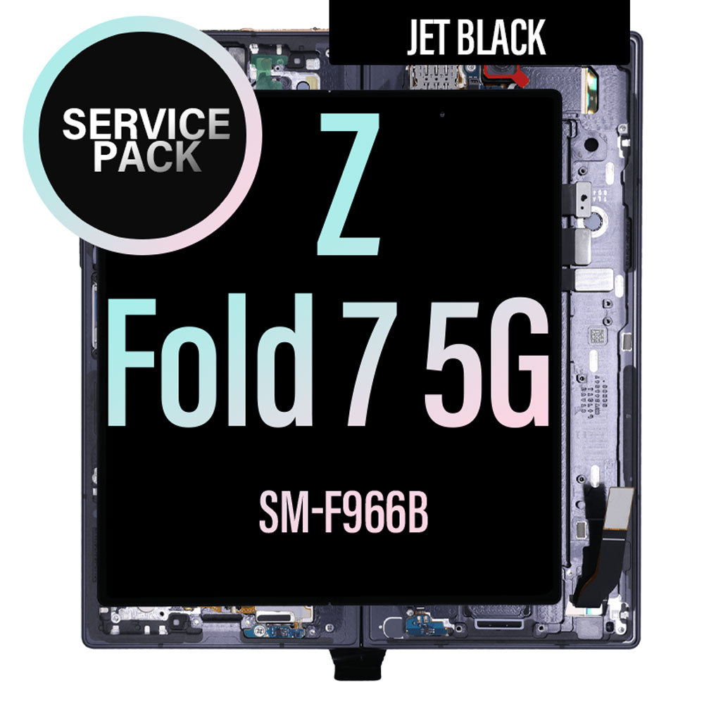 LCD Digitizer Screen Assembly Complete Replacement for Galaxy Z Fold7 5G F966 - Jet Black