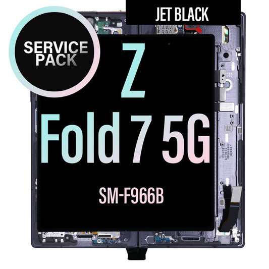 LCD Digitizer Screen Assembly Complete Replacement for Galaxy Z Fold7 5G F966 - Jet Black