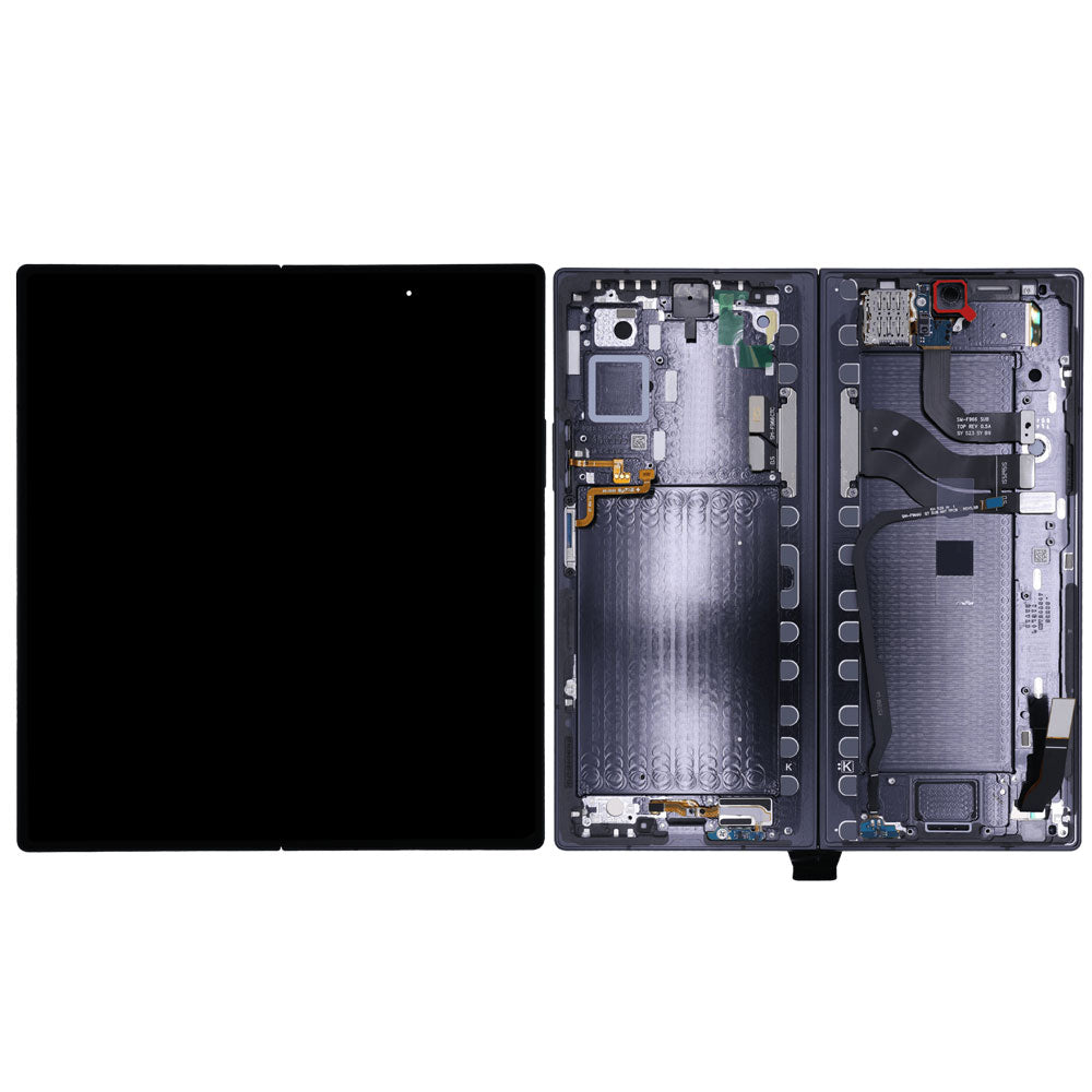 LCD Digitizer Screen Assembly Complete Replacement for Galaxy Z Fold7 5G F966 - Jet Black