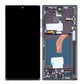 OLED LCD Digitizer Screen Assembly with Frame Replacement for Galaxy S22 Ultra 5G S908 - Phantom Black