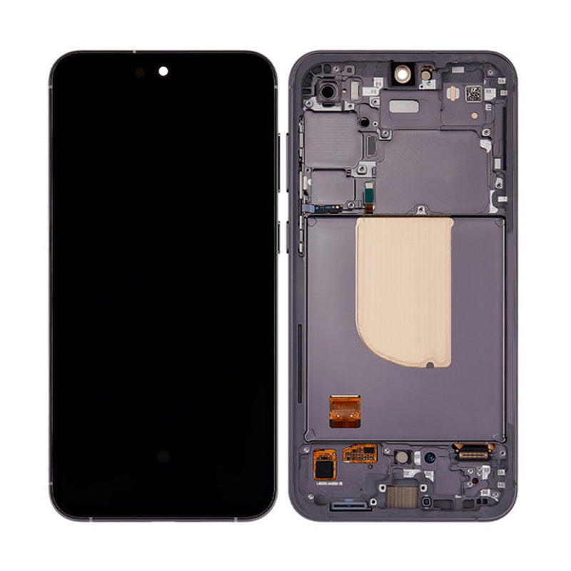 LCD Digitizer Screen Assembly with Frame Service Pack Replacement for Galaxy S23 FE S711 - Graphite