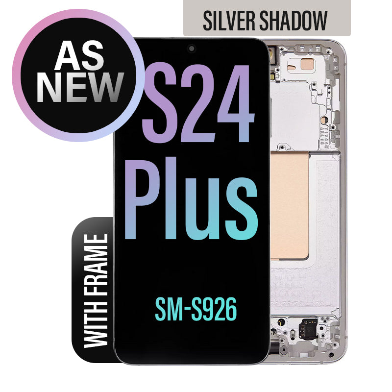 Screen Replacement Assembly with Frame For Galaxy S24 Plus - As New- Silver Shadow