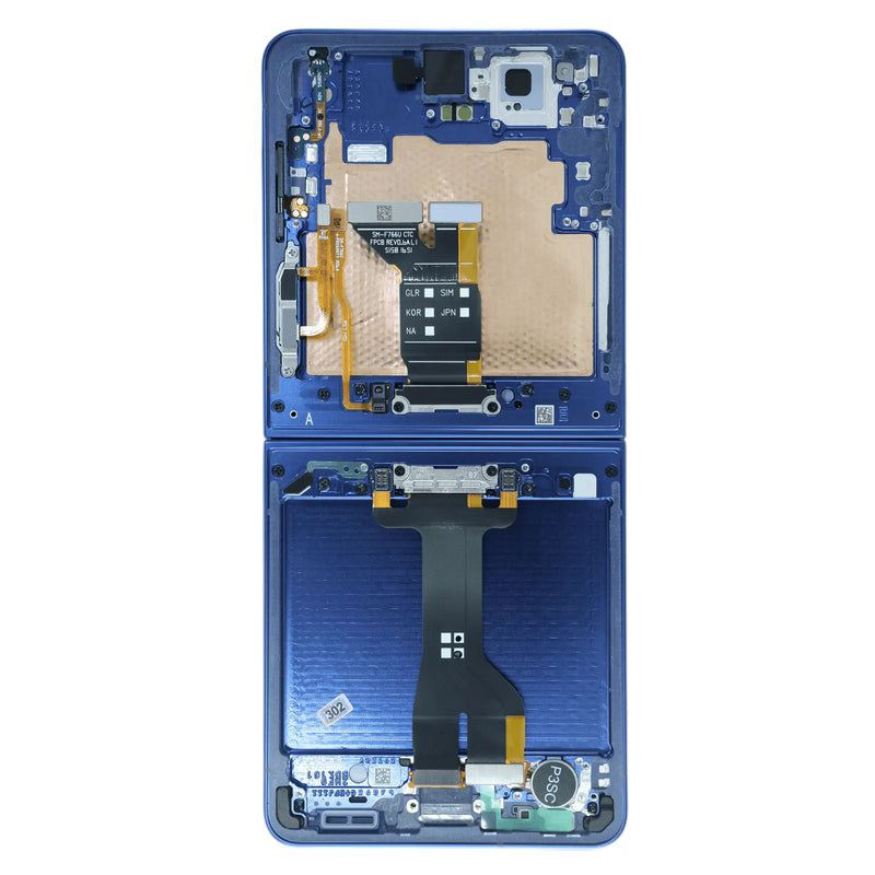 LCD Digitizer Screen Assembly With Frame Service Pack for Galaxy Z Flip7 5G - Blue
