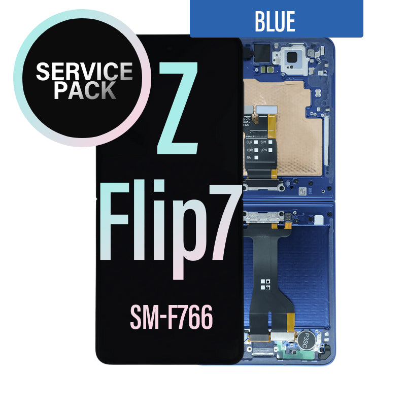 LCD Digitizer Screen Assembly With Frame Service Pack for Galaxy Z Flip7 5G - Blue