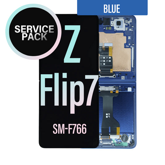 LCD Digitizer Screen Assembly With Frame Service Pack for Galaxy Z Flip7 5G - Blue