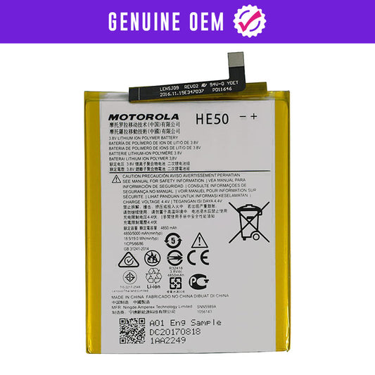 Genuine OEM Battery Replacement Compatible For Motorola Moto E4 Plus XT1774 / 2017 / Moto E5 Plus XT1924 / 2018 / Moto E5 Supra XT1924-6 / Moto One XT1941 / 2018 HE50