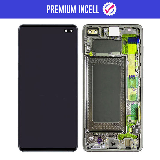 LCD Digitizer Screen Assembly with Frame Incell for Galaxy S10 Plus G975