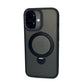 Magnetic Rotative Armour case cover for iPhone 15 Pro - Black