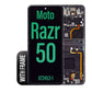 LCD Touch Screen Assembly with Frame (Main) For Moto Razr 50 - Black