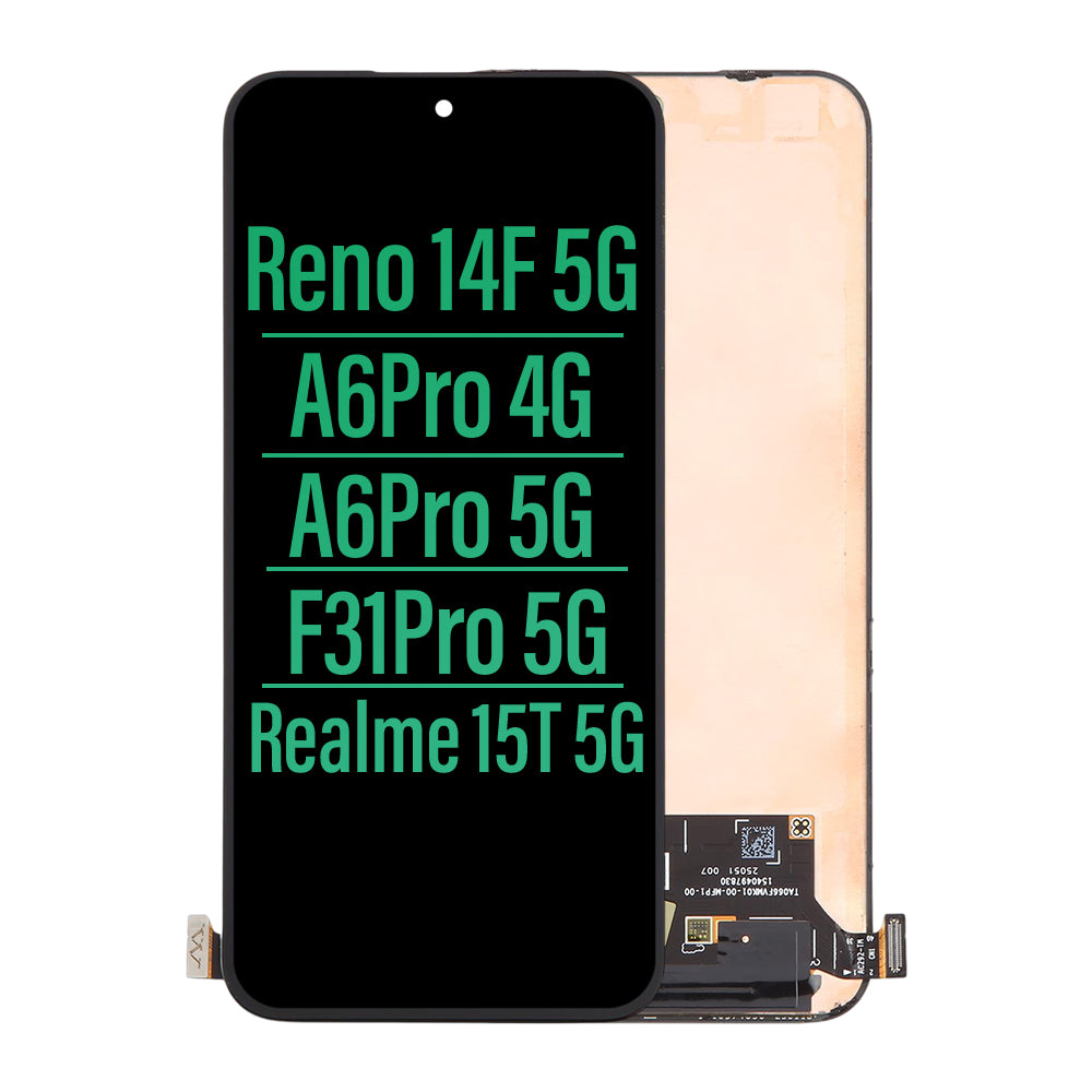 LCD Touch Screen Assembly For OPPO Reno 14F 5G/ A6 Pro/ F31 Pro 5G/ Realme 15T 5G